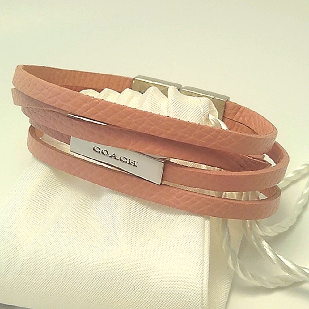 Beautiful Coach Ladies Leather Bracelet
